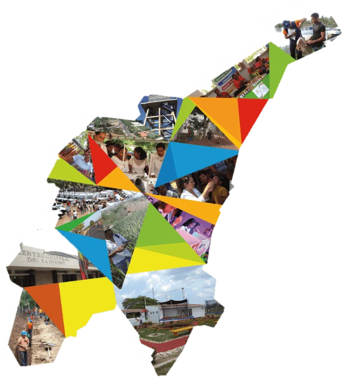 Mapa de la Región Caribe de Colombia